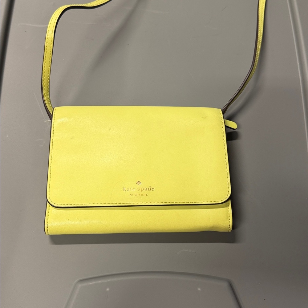 Kate Spade Neon Yellow Crossbody Bag
